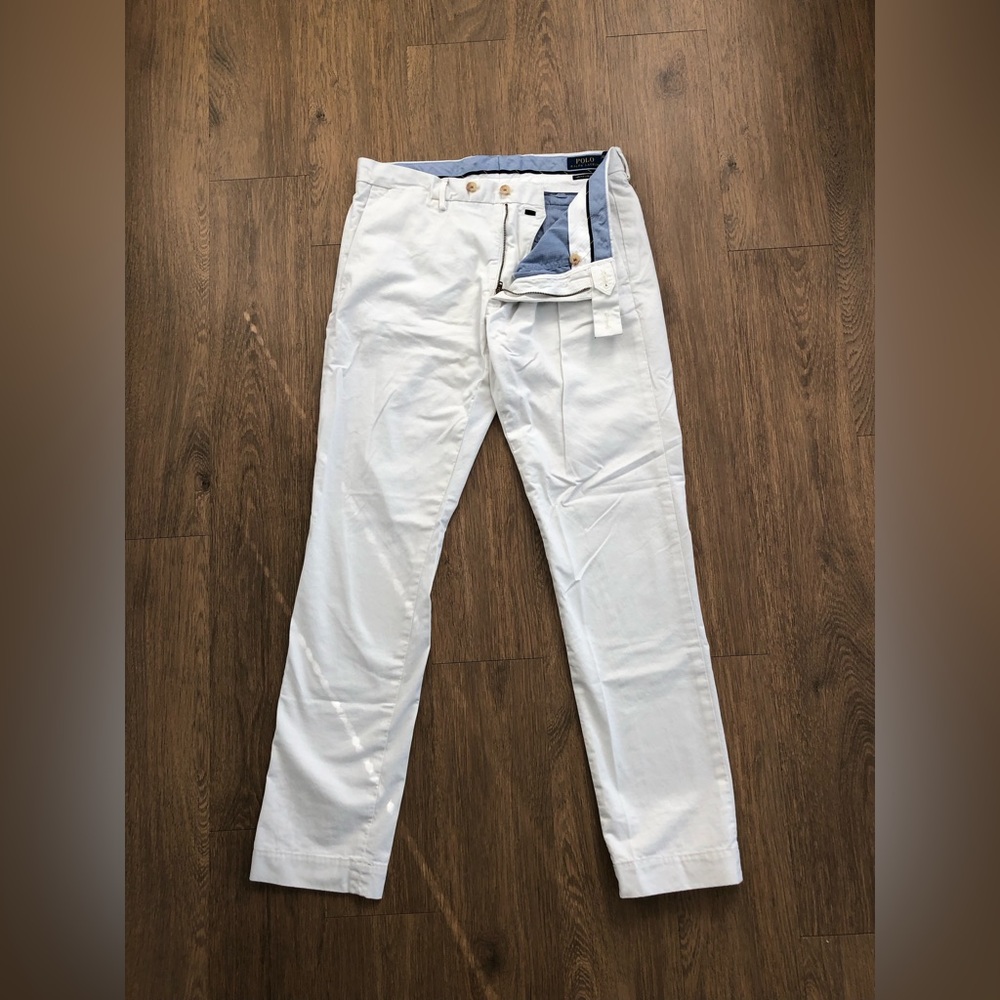 (Like New) Polo Ralph Lauren Slim Fit Chino - White - Picture 2 of 7